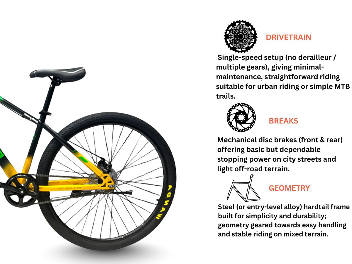 Bike Ark God Speed 27.5 SS Bicycle