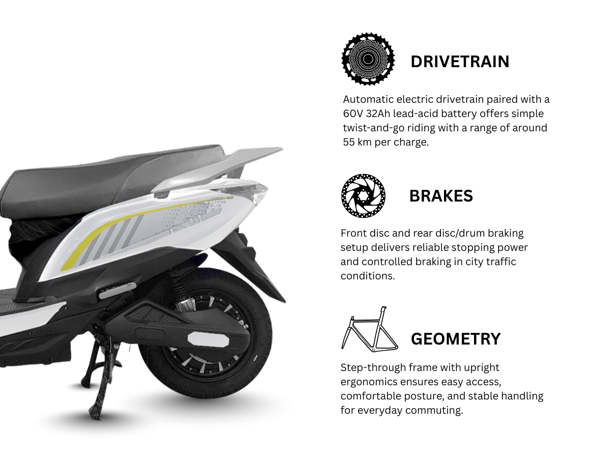 Ninetyone E-Scooter 60V 32Ah FX1 (Lead Acid)