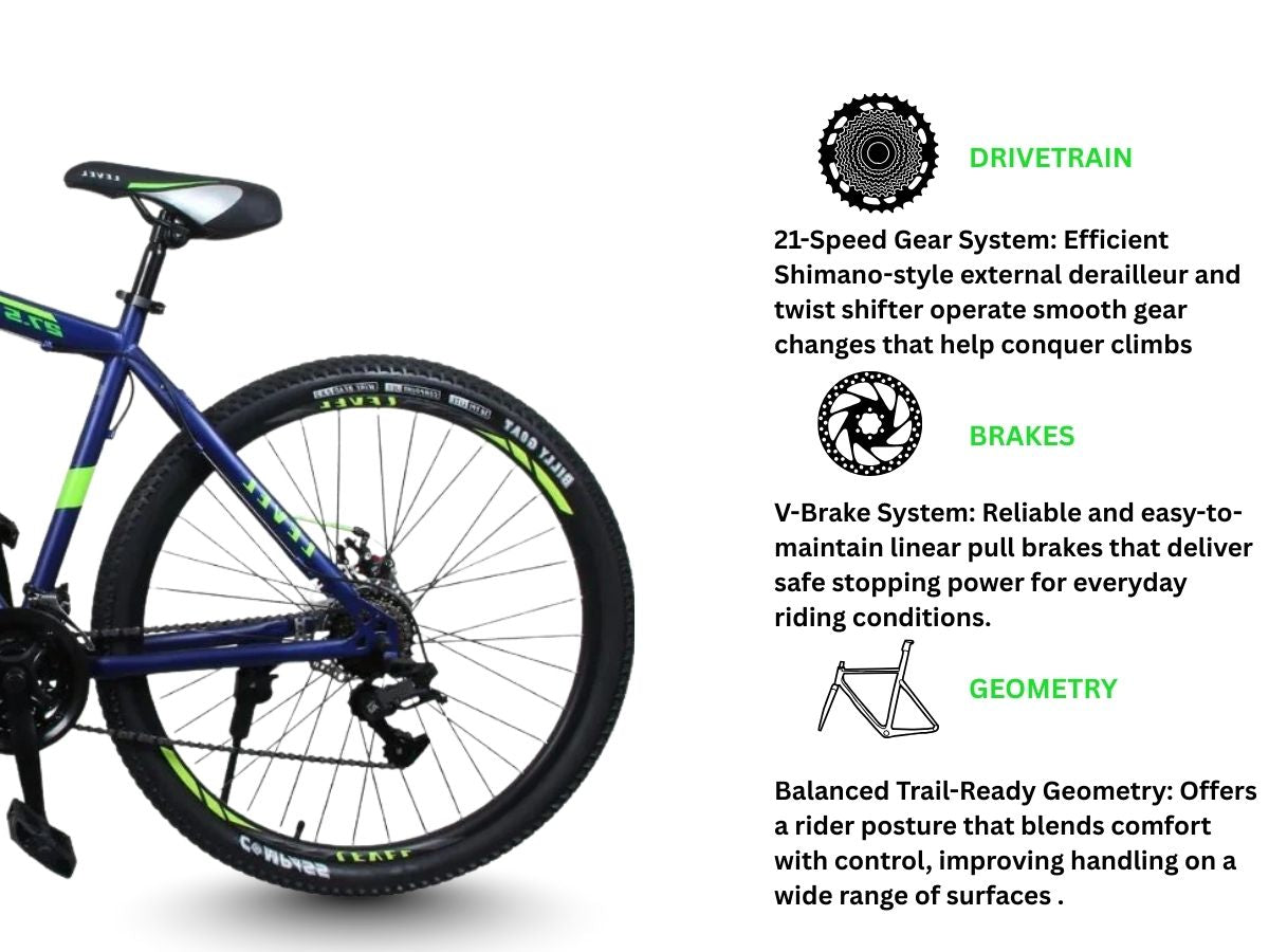 Cosmic 27.5 Level Mondo 21-Speed Bicycle