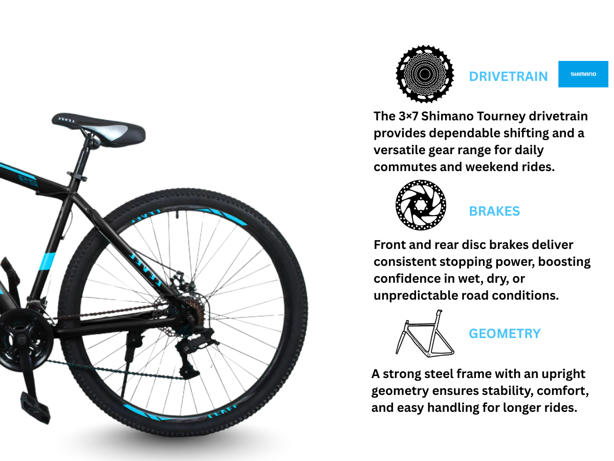 Cosmic 29 Level Mondo 21 Speed Bicycle