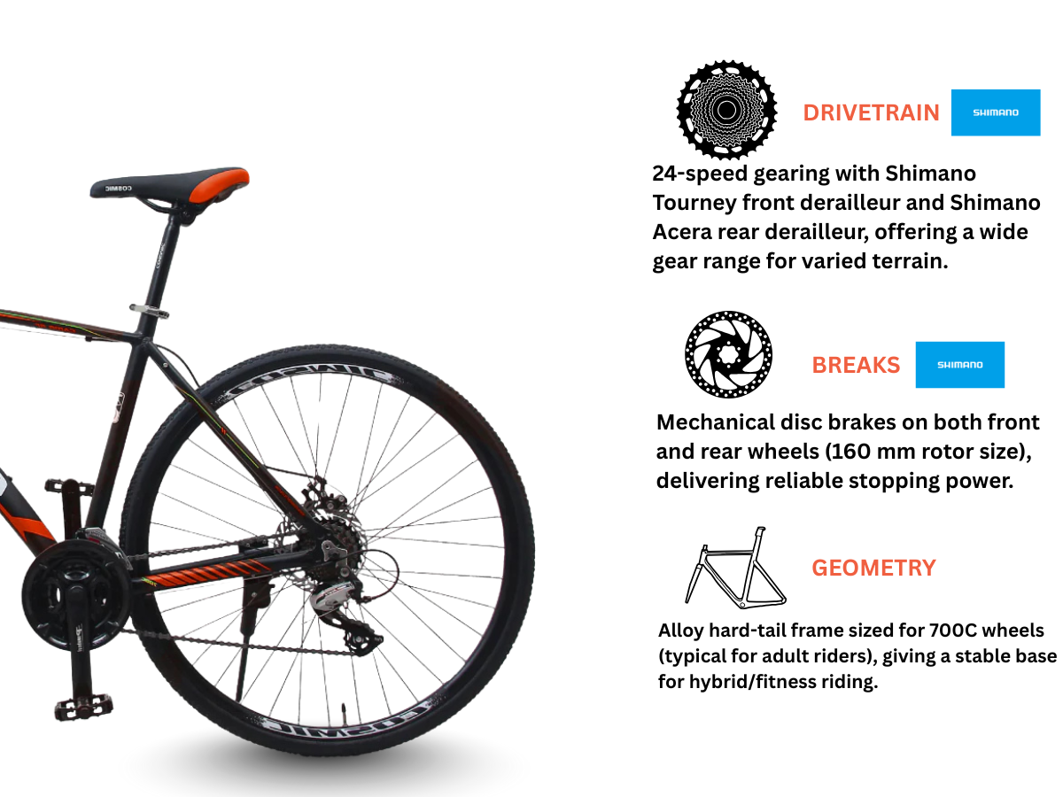 Cosmic 700C Camo RF 24-Speed Bicycle