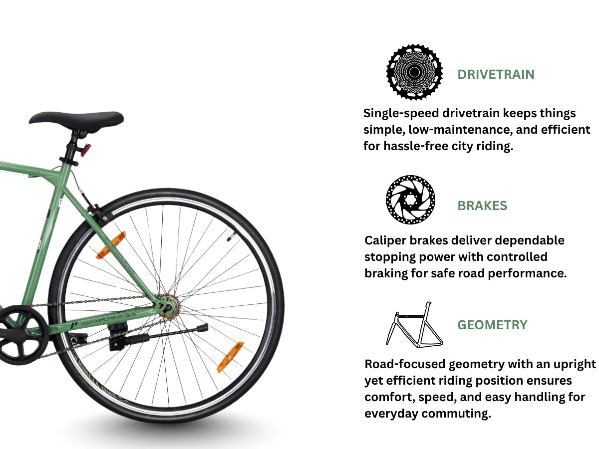 Ninetyone 700C SS Tracer Road Bicycle