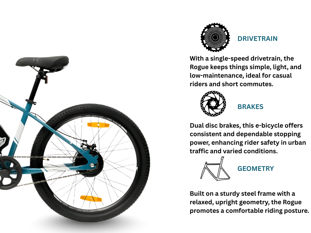 Hercules Rogue Single Speed E-bicycle 24 gents-2025