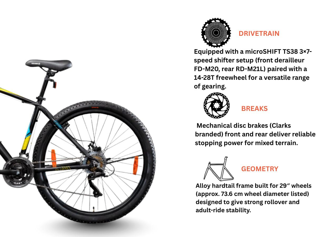 Firefox 29 Recaro 21-Speed FS D/Disc Bicycle