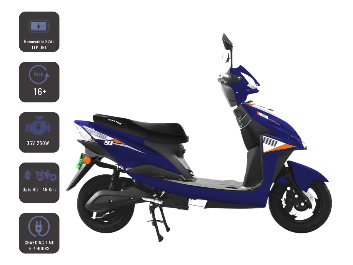 Ninetyone E-Scooter Nx1 (48 V Lead Acid)