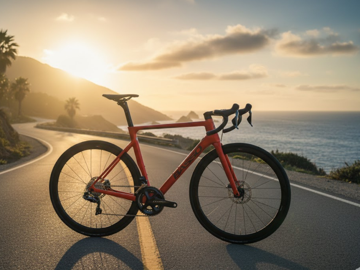 Basso Astra Disc Carbon Shimano Ultegra Samoa Red Hydraulic Disc Brakes 53Cm