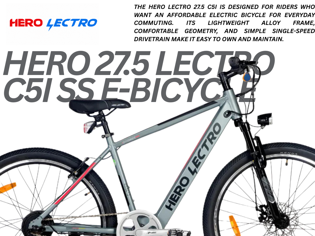 Hero Lectro 27.5 C5i SS E-Bicycle