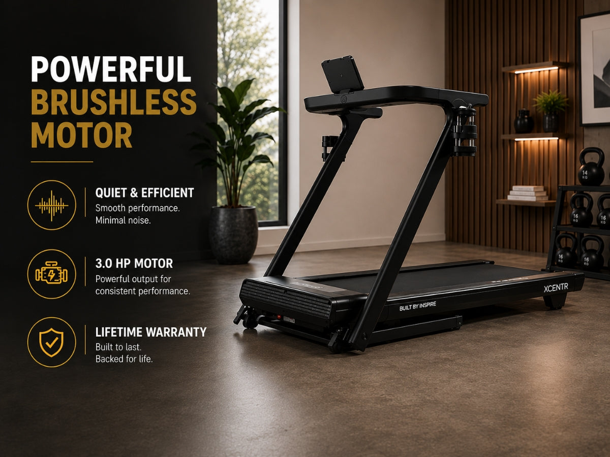 Centr X Hyrox Runr-S Folding Treadmill with 10" Touchscreen - 220V