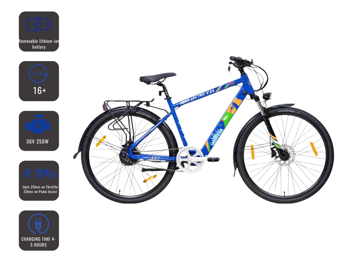 Hero Lectro 700C V24 SS D/Disc E-Bicycle