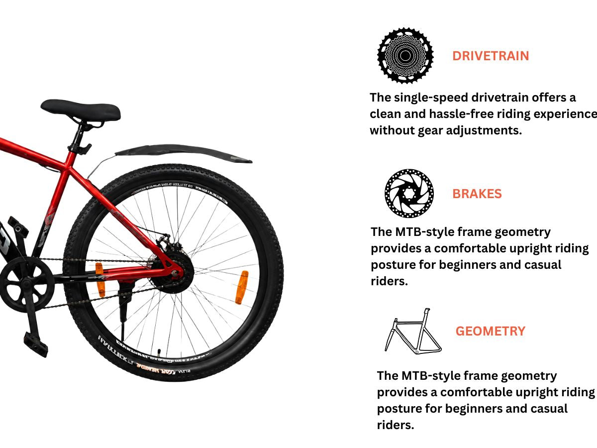 Cospro 29 Mizo Single Speed FS D/Disc Bicycle