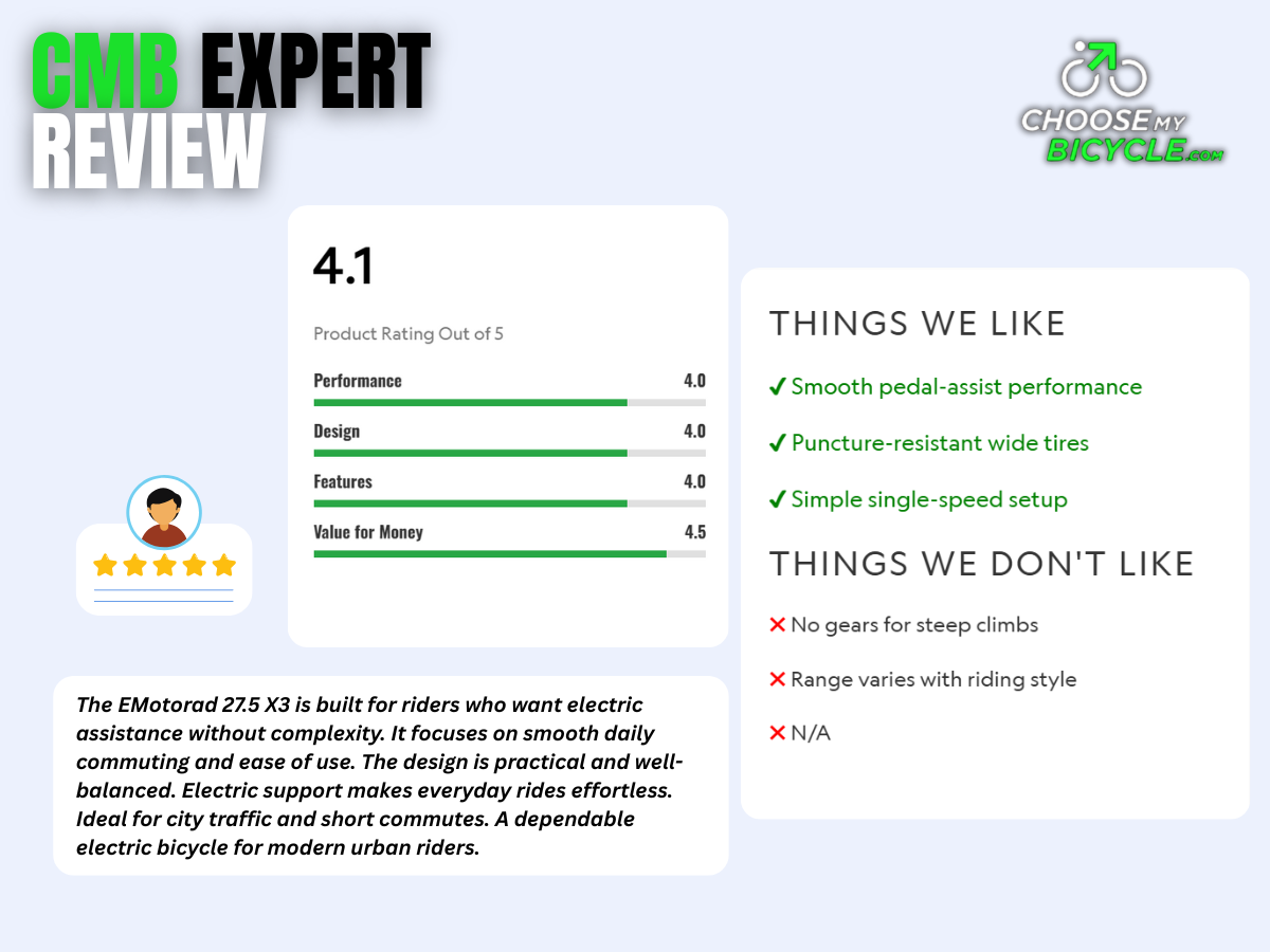 EMotorad 27.5 X3 E-Bicycle