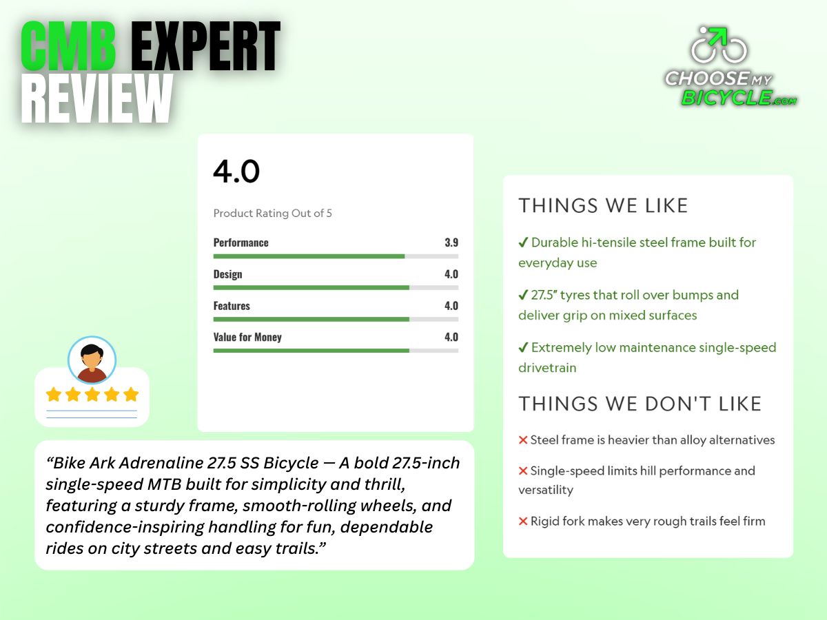 Bike Ark Adrenaline 27.5 SS Bicycle