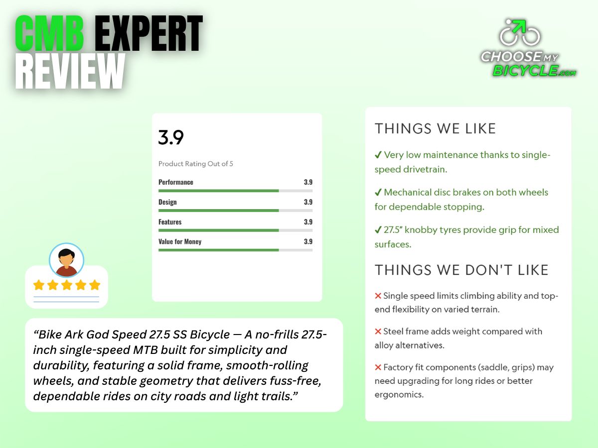 Bike Ark God Speed 27.5 SS Bicycle