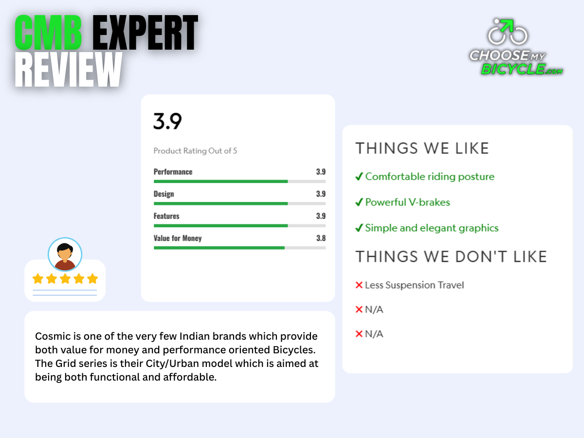 Cosmic 700C Grid Rigid Bicycle