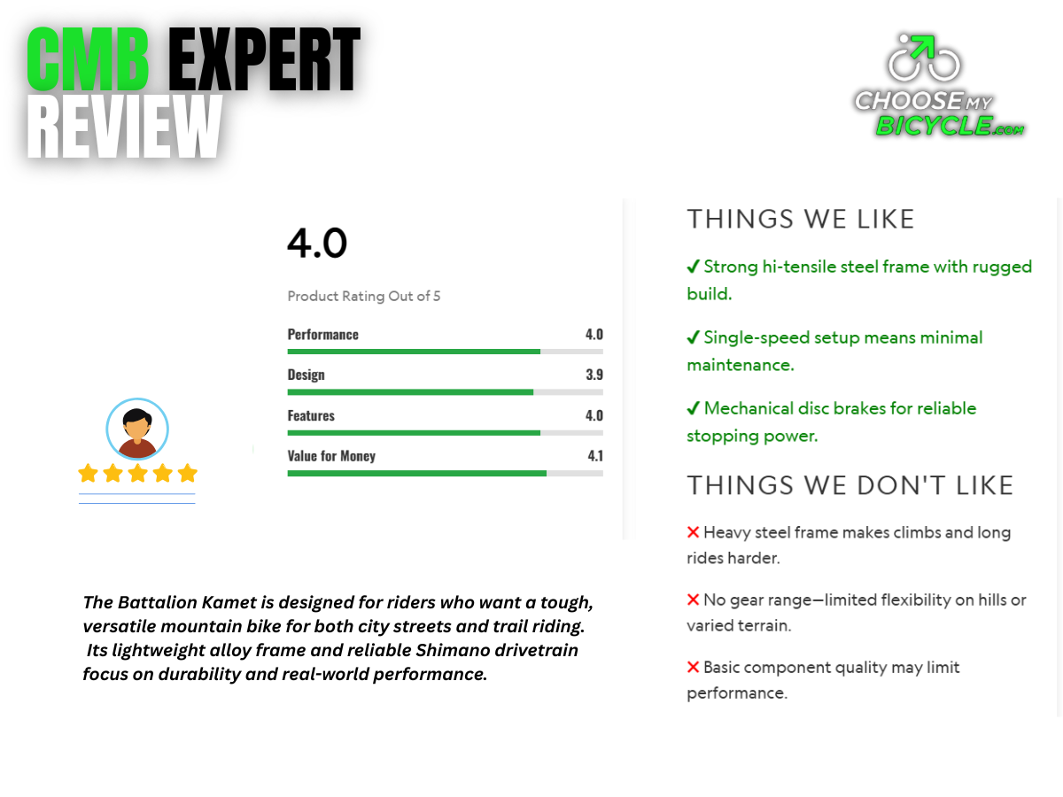 FitTrip Scrambler 29 Single Speed Bicycle