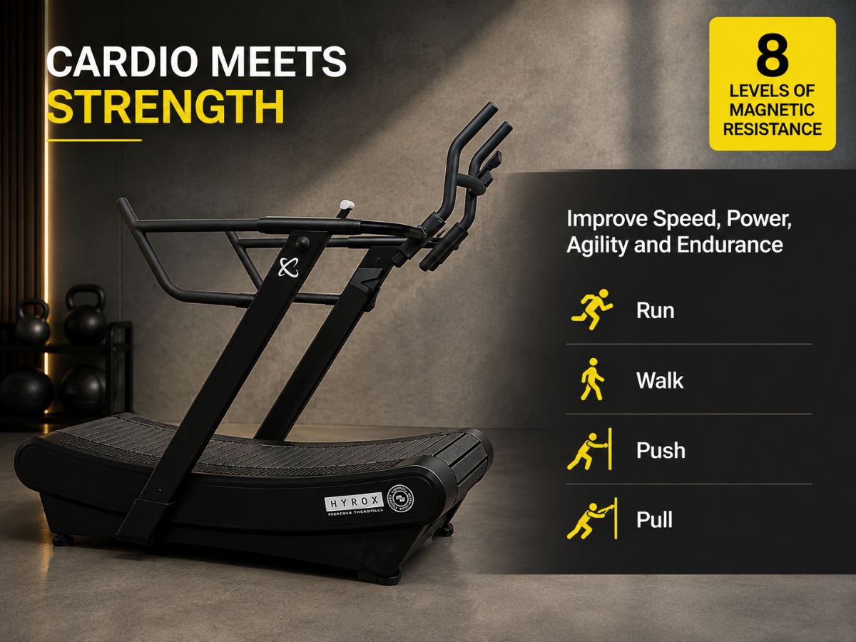Centr X Hyrox perform Treadmill (non-motorized, curved treadmill)