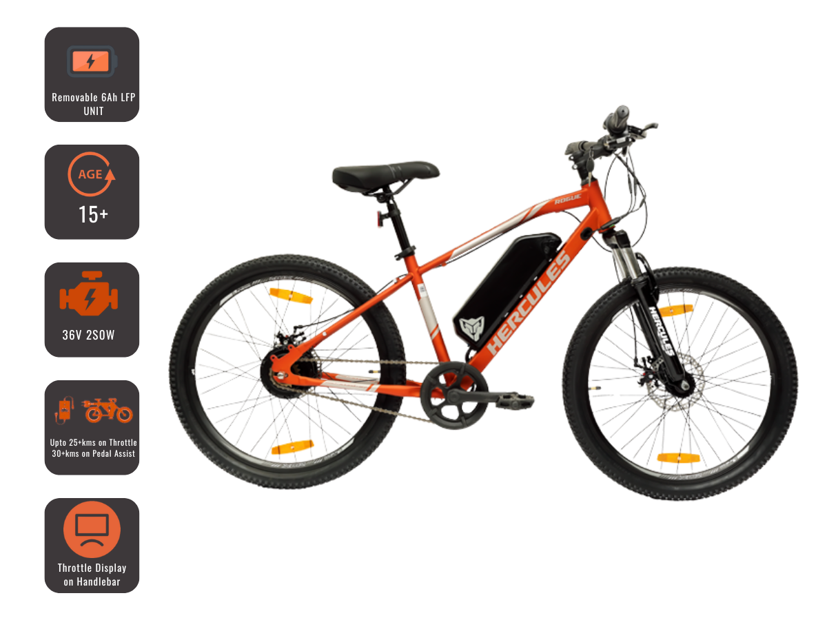 Hercules Rogue Single Speed E-bicycle 24 gents-2025