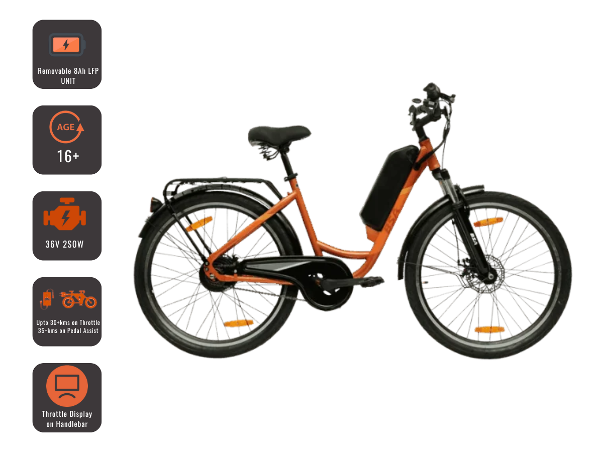BSA Maeve Single Speed E-bicycle 26 Ladies 2025