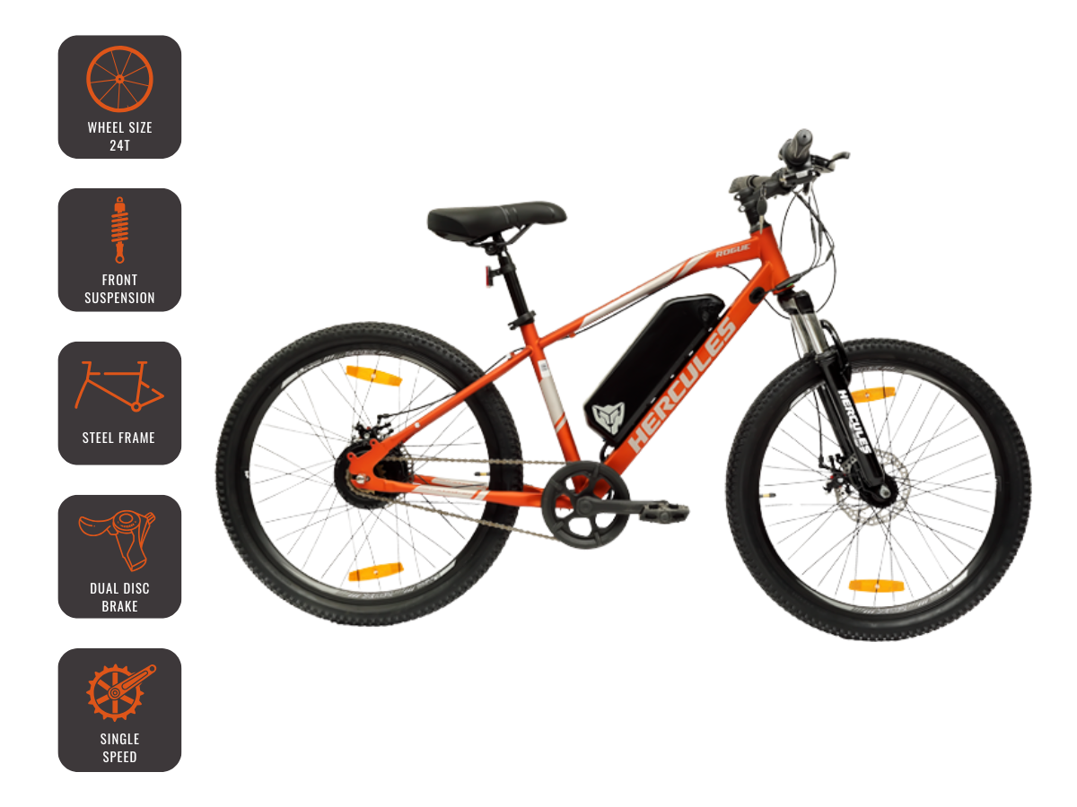 Hercules Rogue Single Speed E-bicycle 24 gents-2025