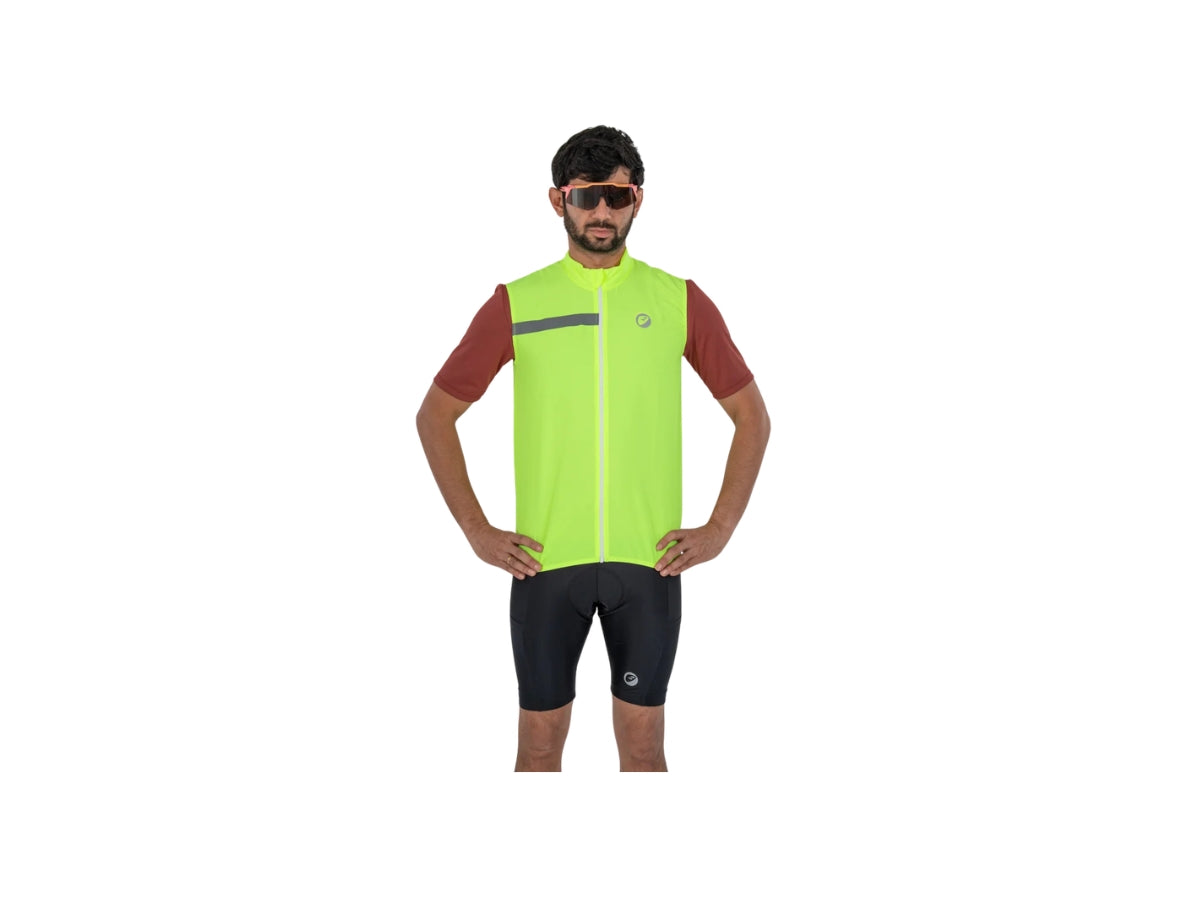 Apace Unisex Sleeveless Cycling Jacket (Neon Noveau)