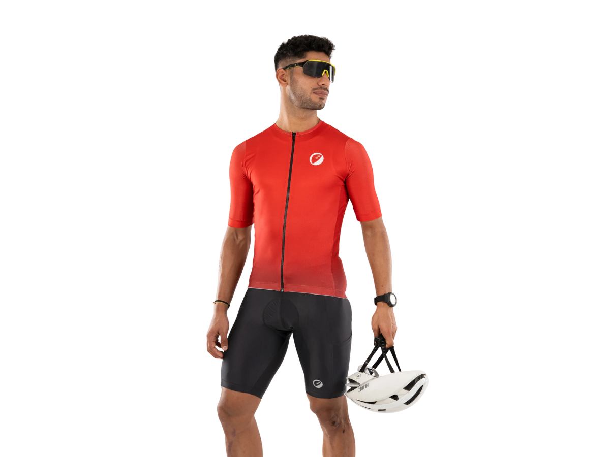 Apace Unisex Cycling Cruise Fit Jersey-Spice