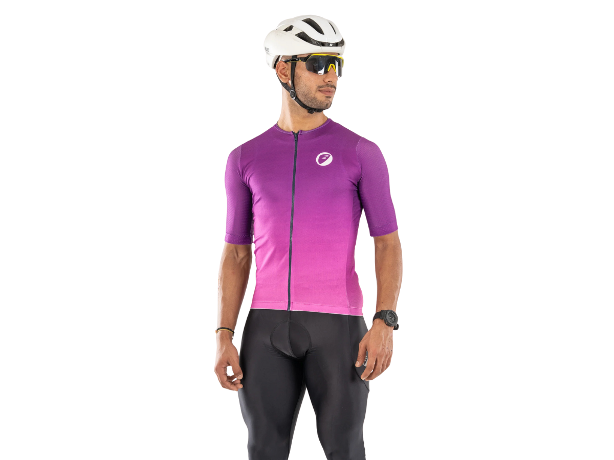Apace Unisex Cycling Cruise Fit Jersey - Lavender