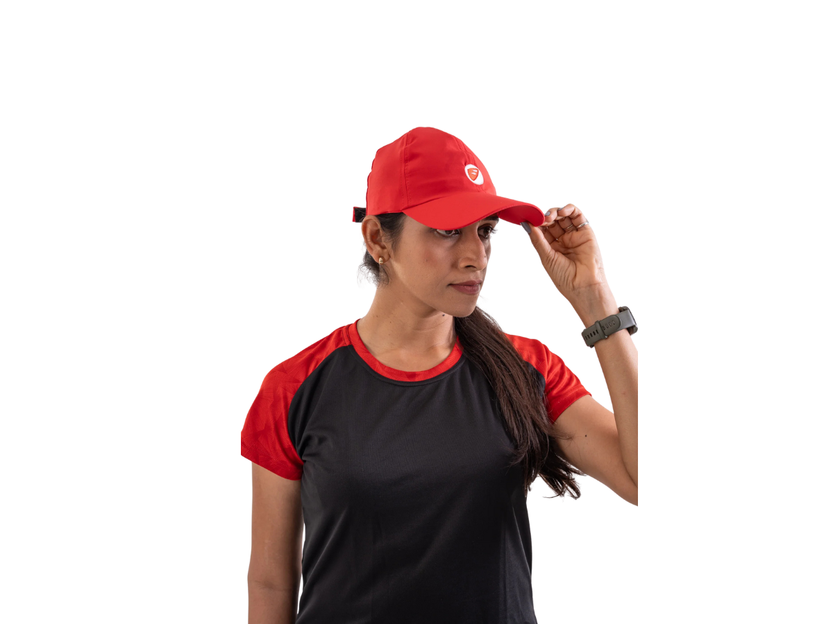 Apace Unisex Running Cap Streak-Red