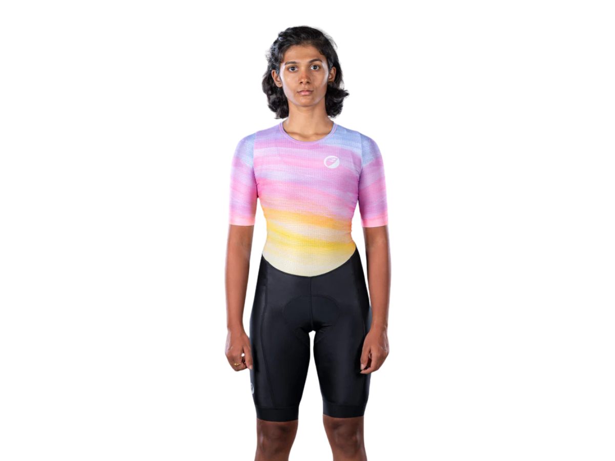 Apace Womens Cycling Backzipped Speedsuit-Pastel