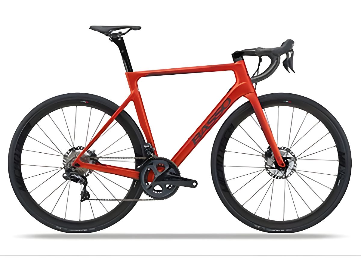 Basso Astra Disc Carbon Shimano Ultegra Samoa Red Hydraulic Disc Brakes 53Cm