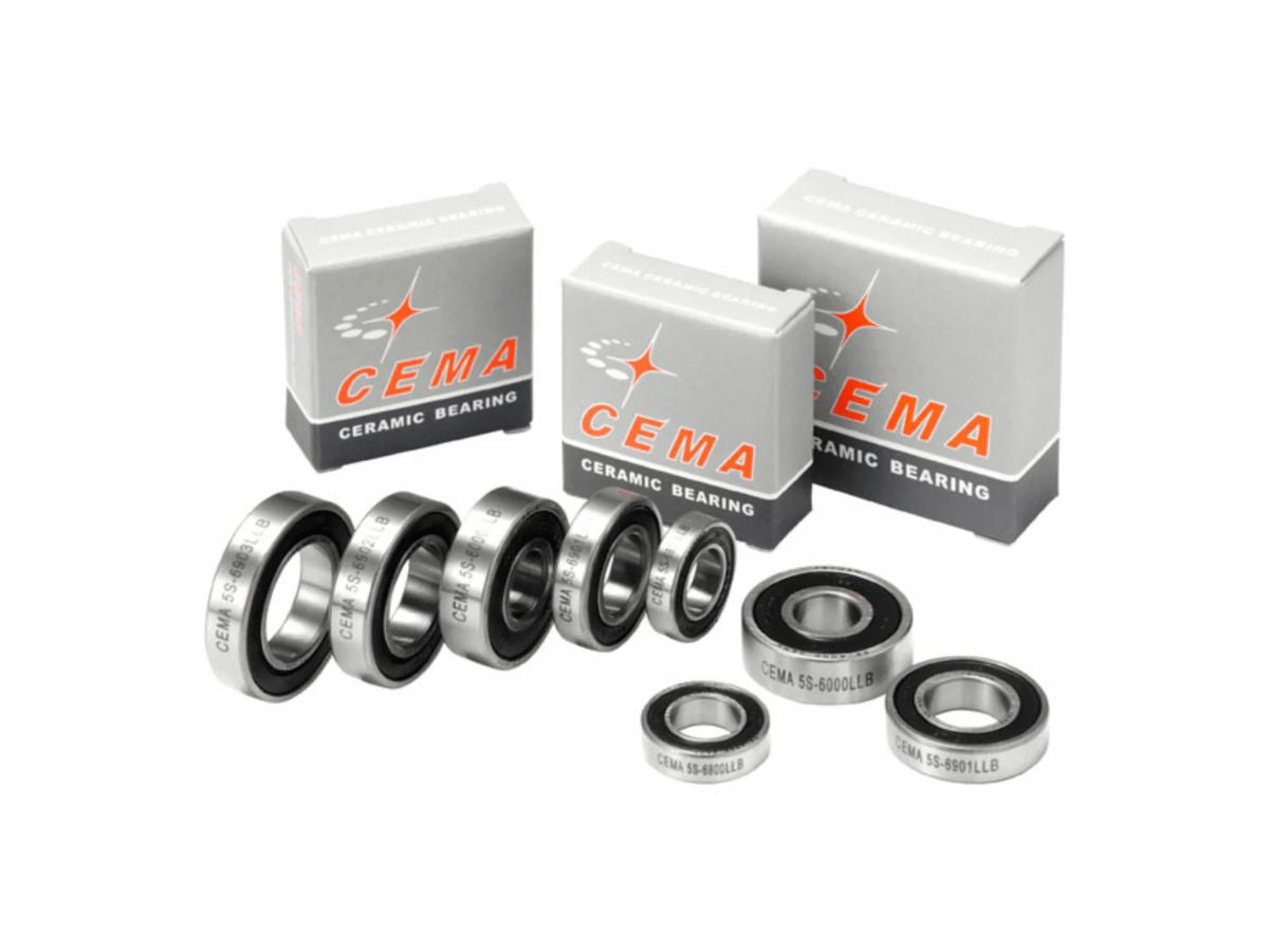 Cema Bottom Bracket Bearing Hybrid Ceramic - 09227-2Rs - Abec5 - 9 X 22 X 7 Mm