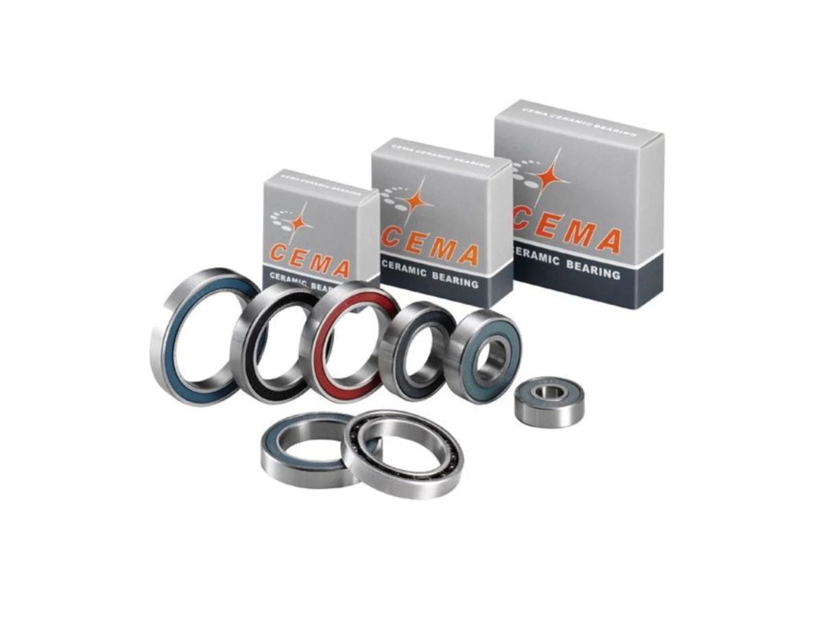 CEMA Wheel Bearing Chrome Steel - 6201-2RS - ABEC5 - 12 x 32 x 10 mm