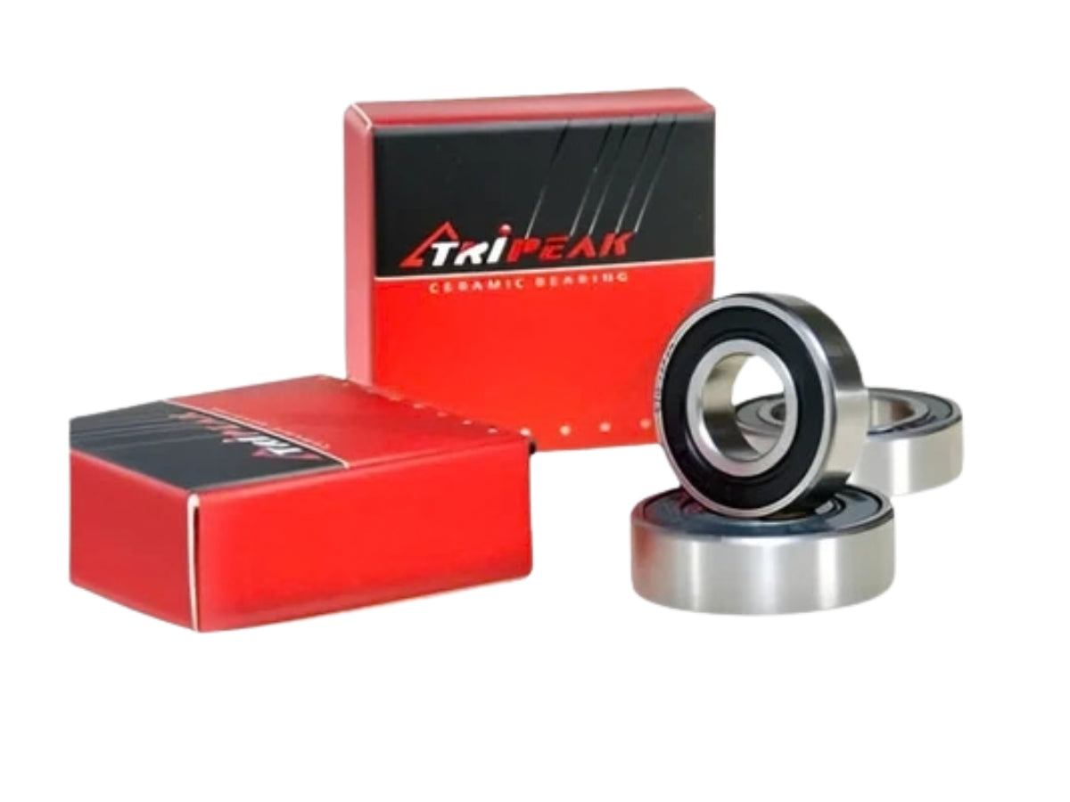 Tripeak Grade 5 Si3N4 Hybrid Ceramic Bearings with Black Oxide