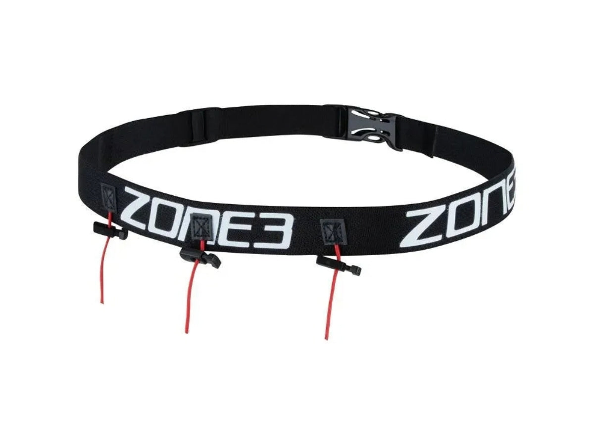 Zone 3 Race Belt (Black/White/Red)