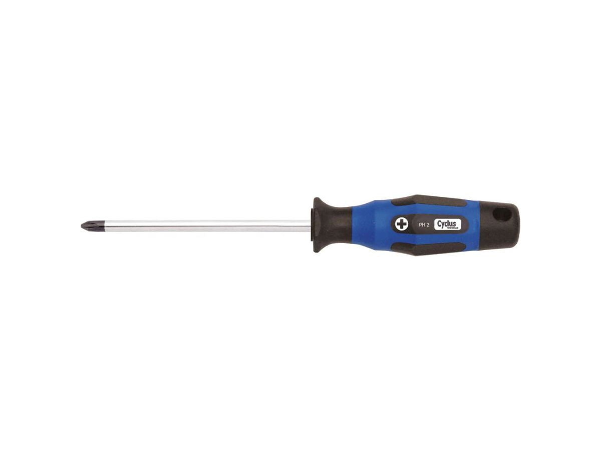 Cyclus Tools Screwdriver Phillips Ph 2X125 Black Tip, Multicomponent Handle
