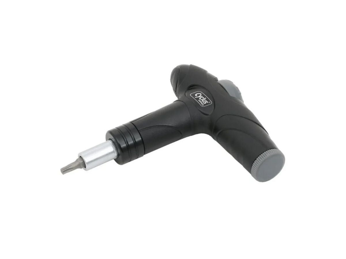 Cyclus Tools Torque T-Wrench | Adjustable 4, 5, 6 Nm | Including 3 Mm, 4 Mm, 5 Mm, 6 Mm, Tx25 Bits