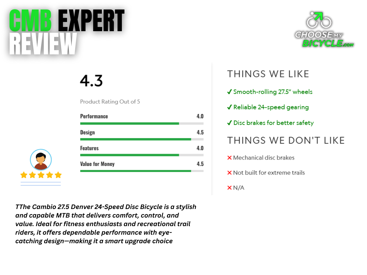 Cambio 27.5 Denver 24-Speed D/Disc Bicycle