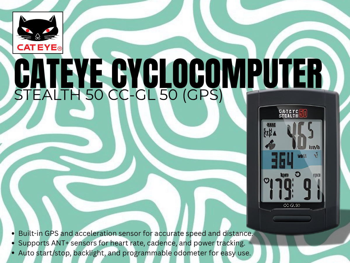 CatEye Cyclocomputer Stealth 50 CC-GL 50 (GPS)