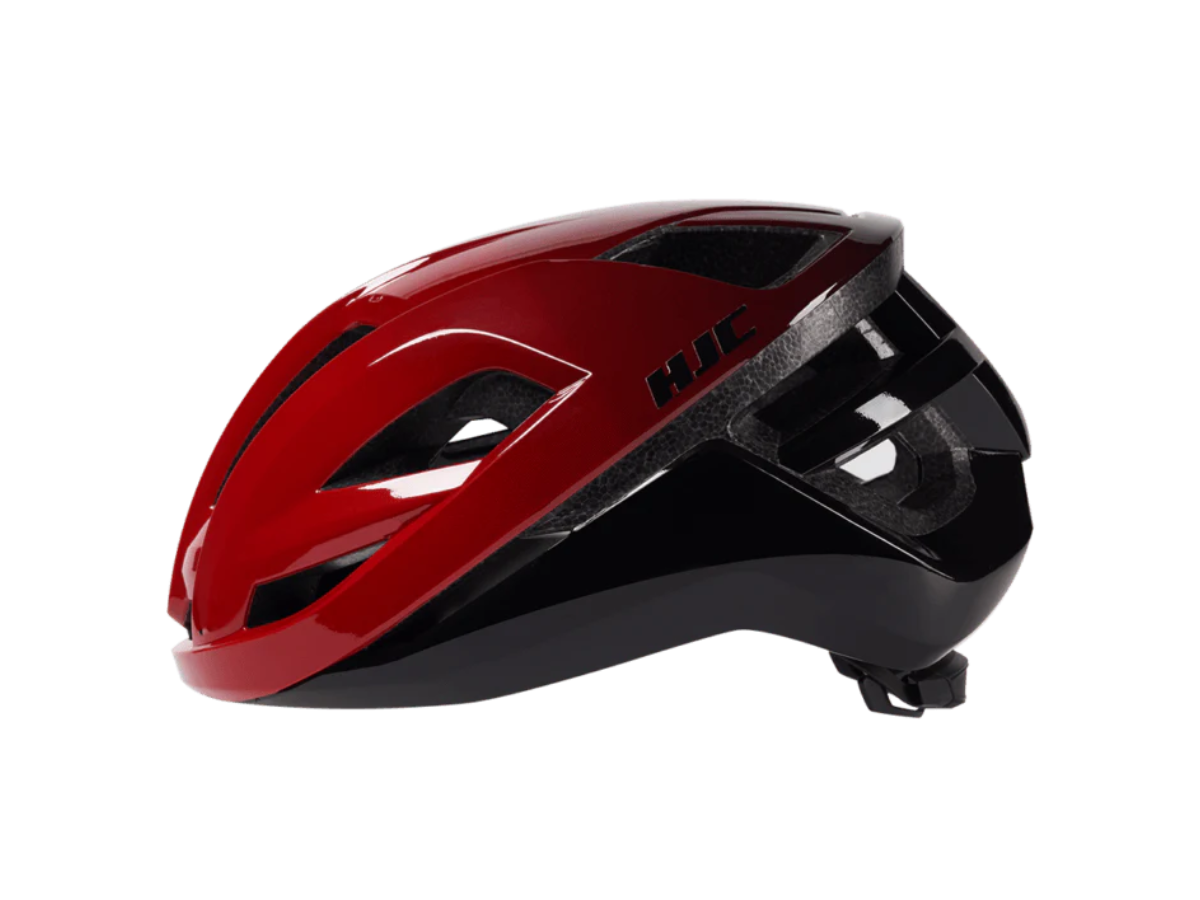 Hjc Helmet Bellus Matte Glossy Red Black