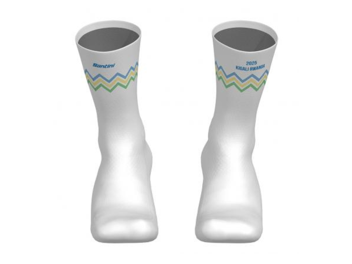 Santini UCI Road World Championships Kigali Cycling Socks-White