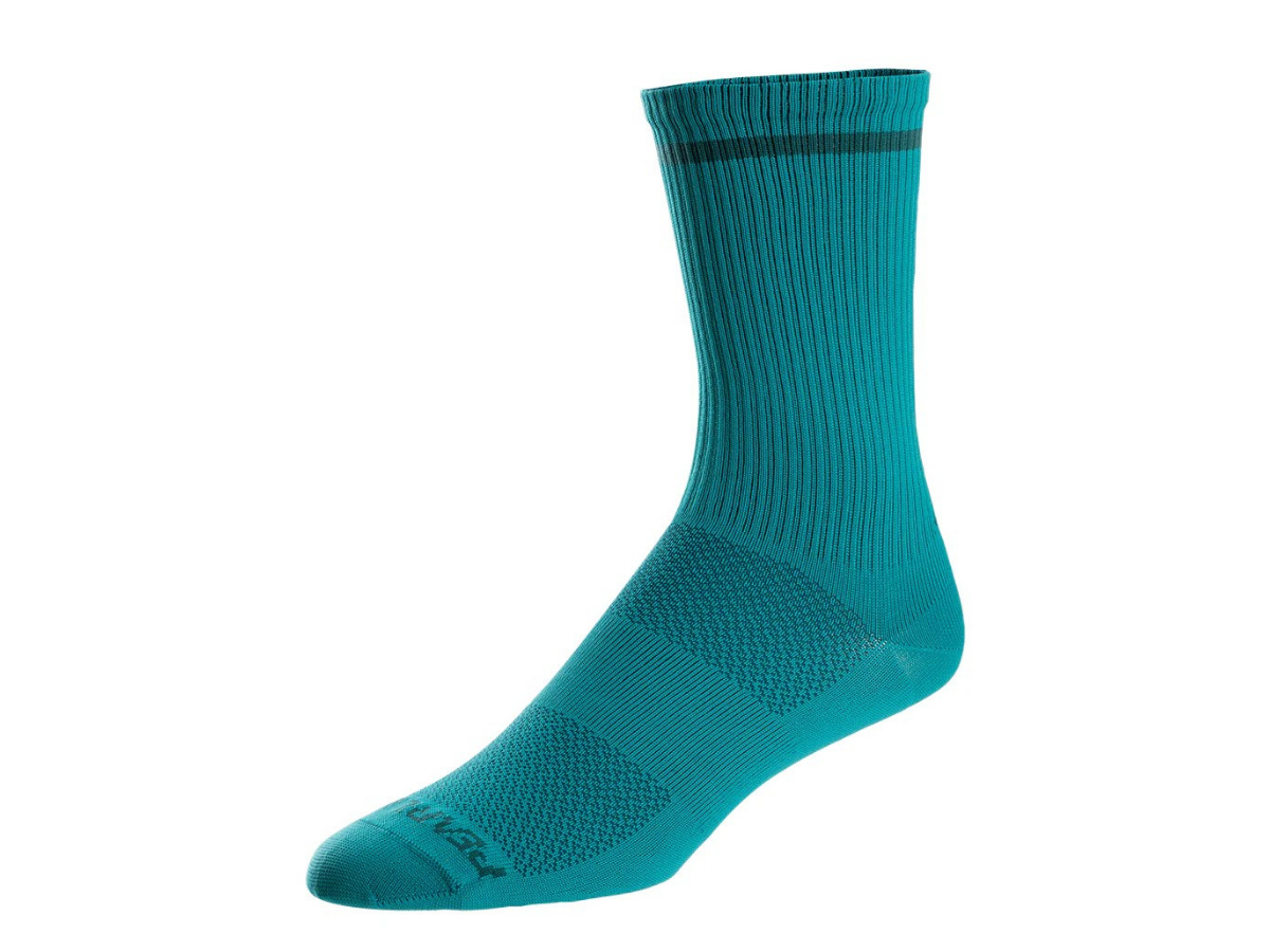 Pearl Izumi Transfer Ltd 7 Inch Sock-Gulf Teal Stripe