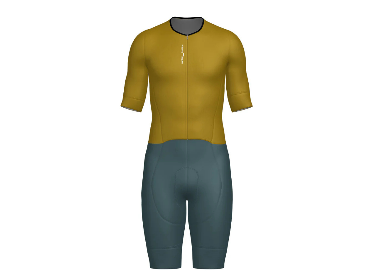 Santini Leaf Long Distance Trisuit (Short Sleeve)
