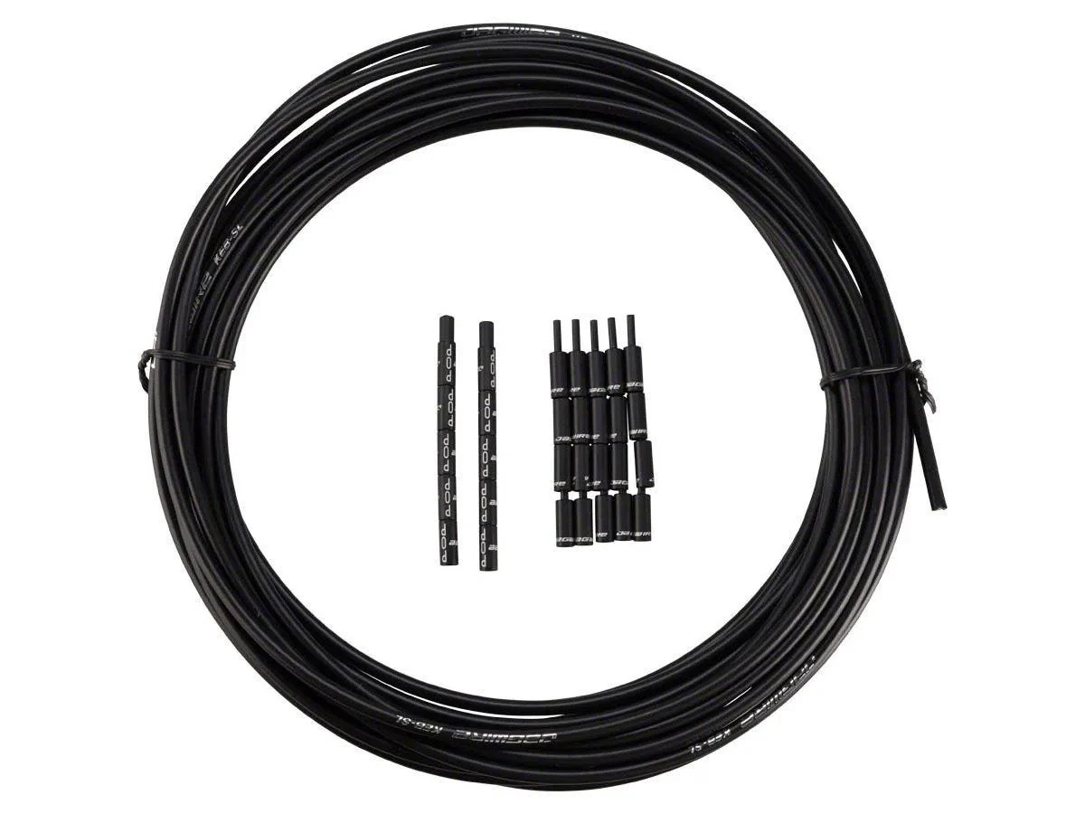 Jagwire Bulk Brake Housing 5Mm 10Meter Pro Keb-Sl With 20 Alloy Lined &amp; 10 Pop End Caps