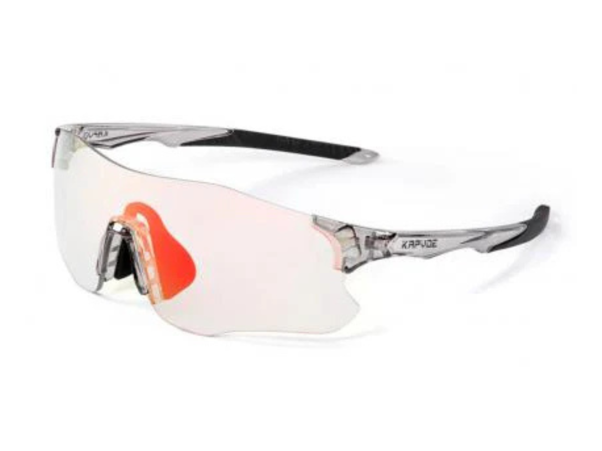Kapvoe K1129 Coloured Photochromic Sunglasses-Red/clear