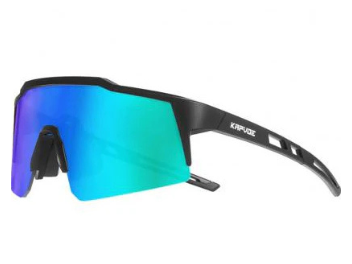 Kapvoe K9028 Kids Coloured Polarized Sunglasses-Blue/black