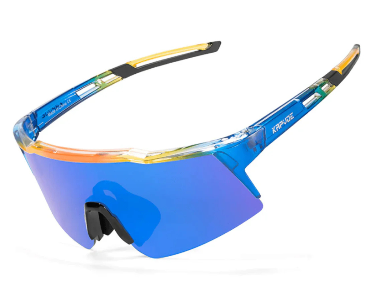 Kapvoe K9028 Kids Sports Leisure Sunglasses-Blue