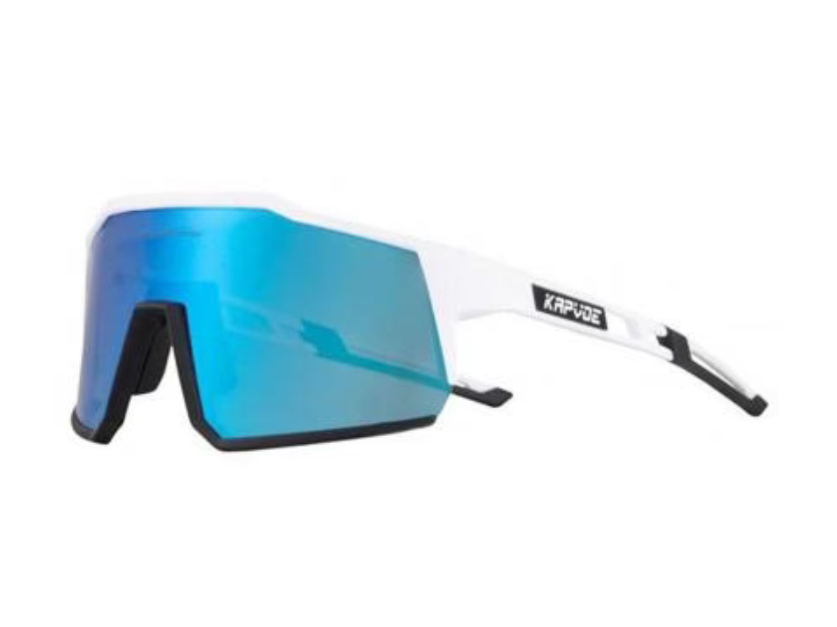 Kapvoe KE9022 Multi-Lens Sports Sunglasses Blue/White