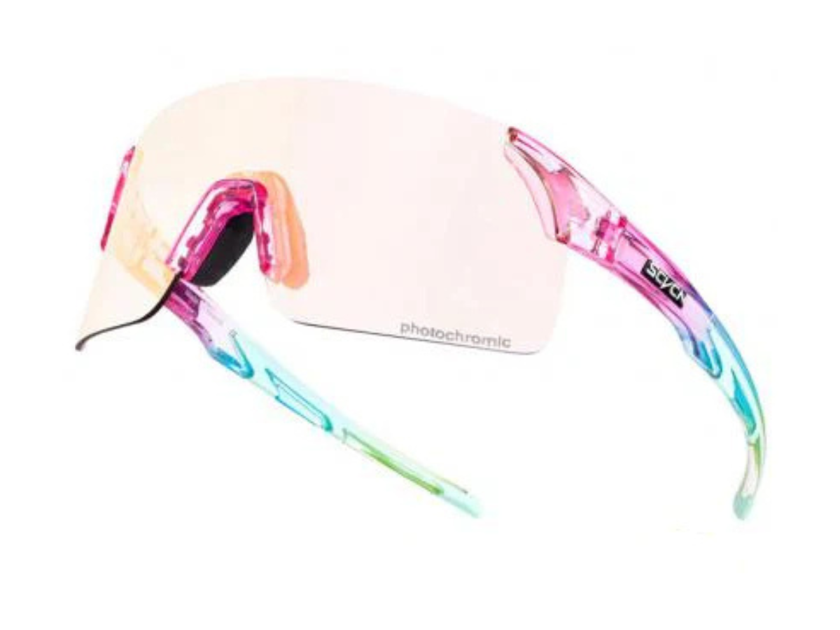 Kapvoe SCVCN X142 Coloured Photochromic Sunglasses-Red/pink