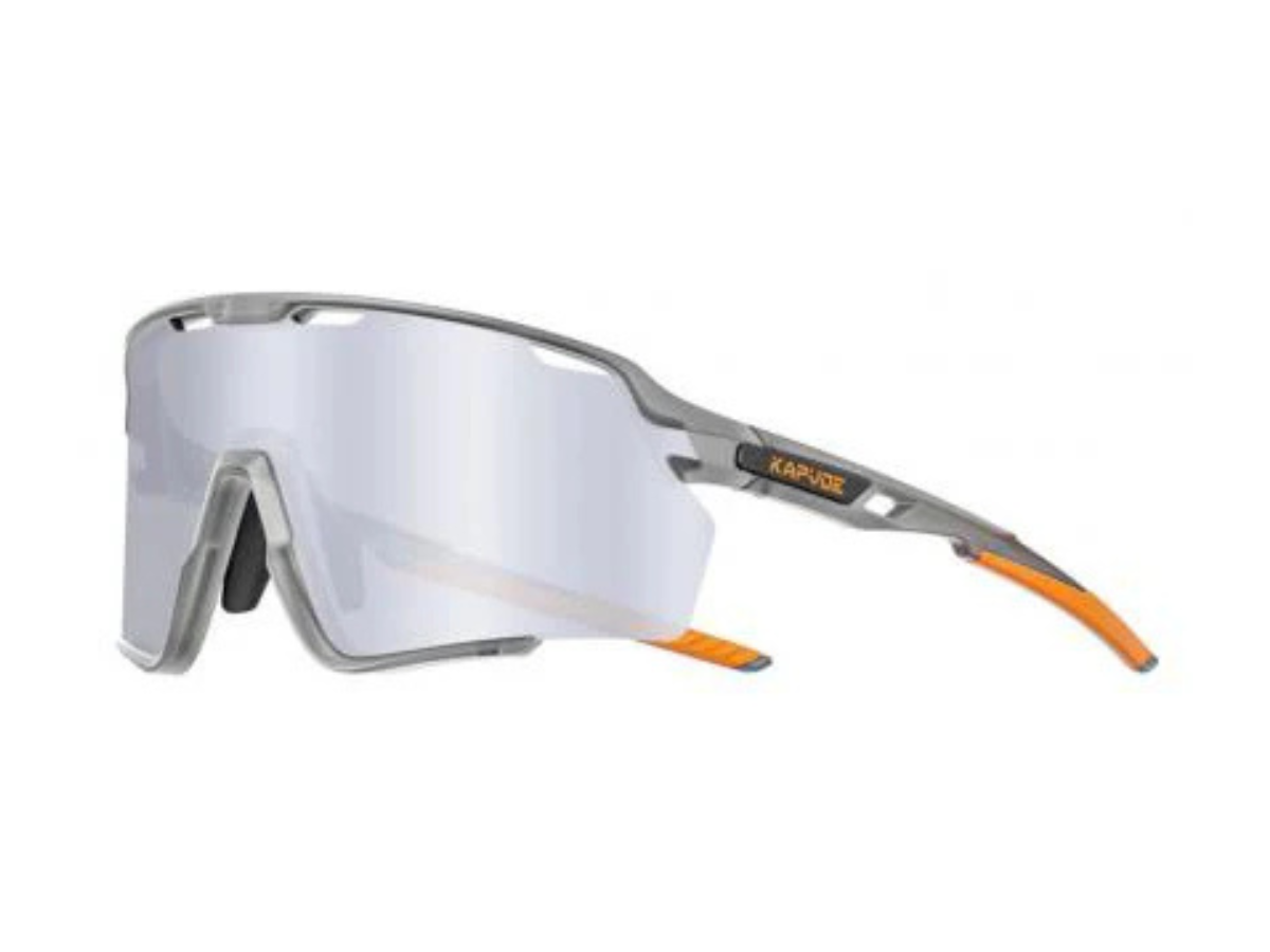 Kapvoe X170 Sports Sunglasses-Grey/Orange