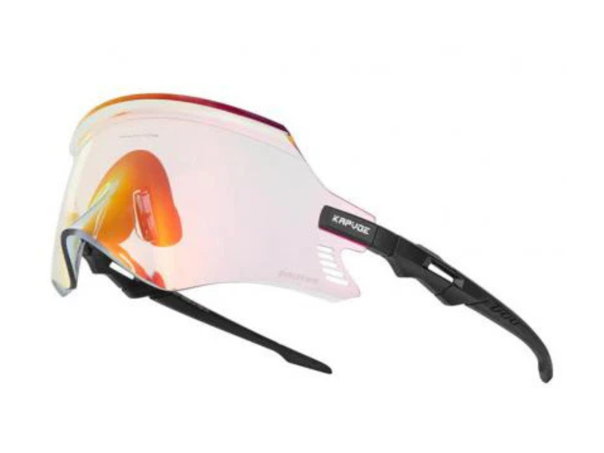 Kapvoe X2 Coloured Photochromic Sunglasses-Red/Black