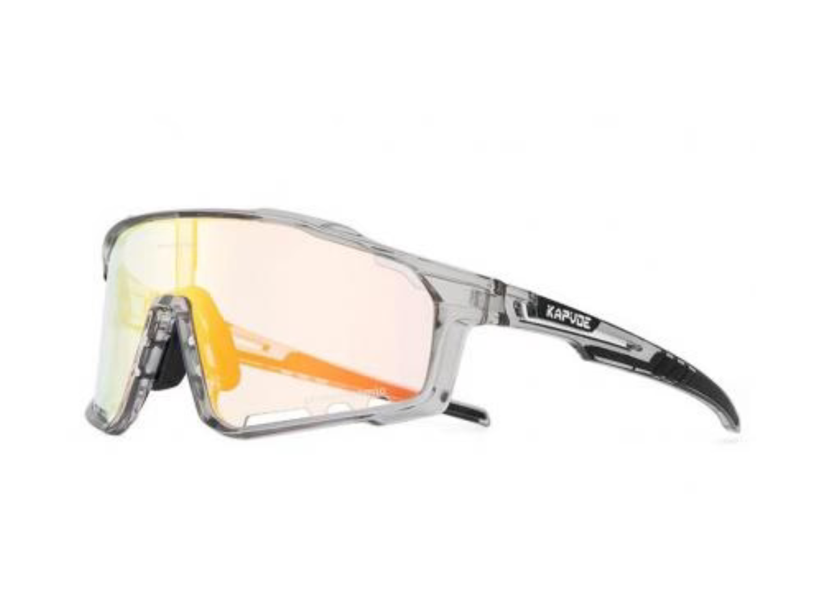 Kapvoe X76 Coloured Photochromic Sunglasses-red/clear